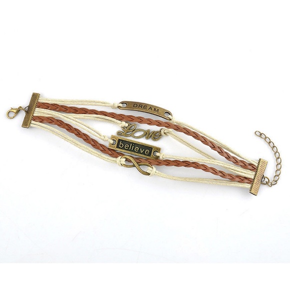 Infinity Love Anchor Believe Dream Bracelet - Picture 6 of 7